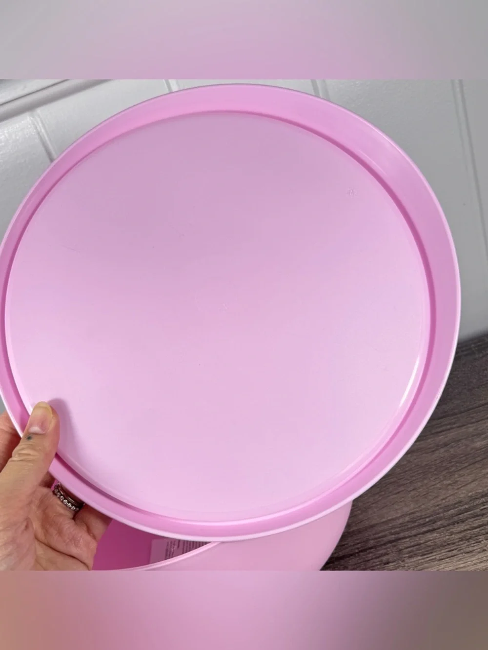 NEW Tupperware Pink Mixing Bowl with Lit